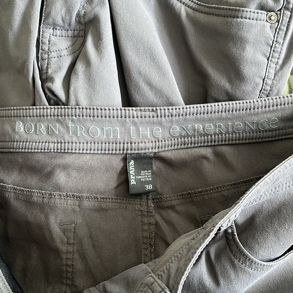 prAna Brion Hiking Shorts Men’s 38 Gray Nylon Stretch Outdoor Travel 9” gorpcore - Picture 9 of 9